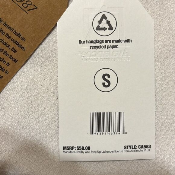 Avalanche Size Small High waisted outdoor athletic shorts tan - Picture 7 of 11